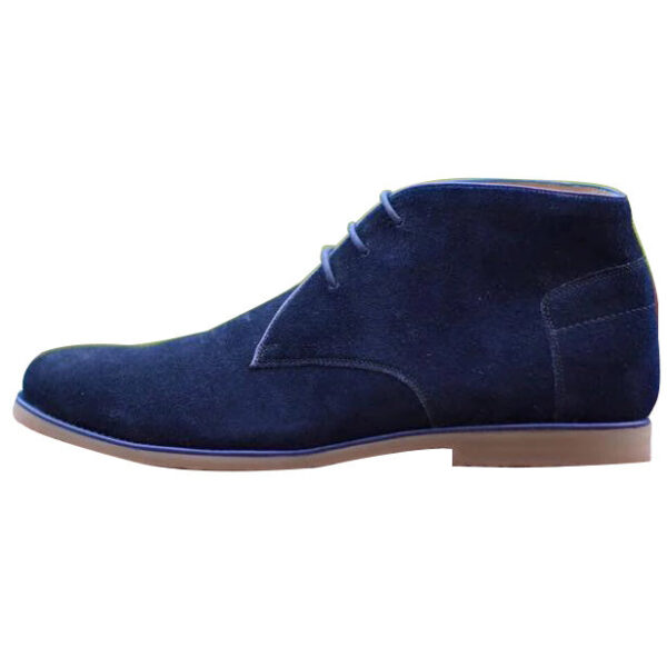 Johny Weber Handmade Blue Suede Leather Chukka Boots - Image 3