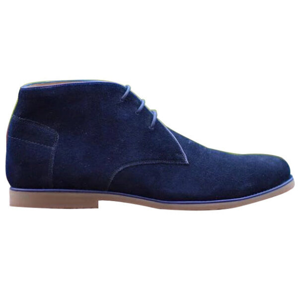 Johny Weber Handmade Blue Suede Leather Chukka Boots - Image 2