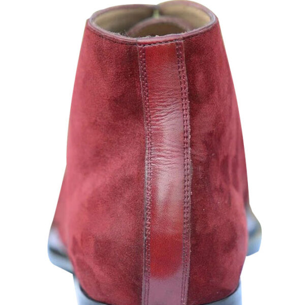 Johny Weber Handmade Brook Style Red Suede Chukka Boots - Image 4