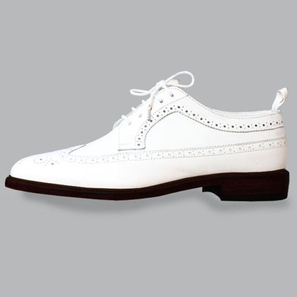 Johny Weber Handmade Brook Style White Oxfords - Image 5