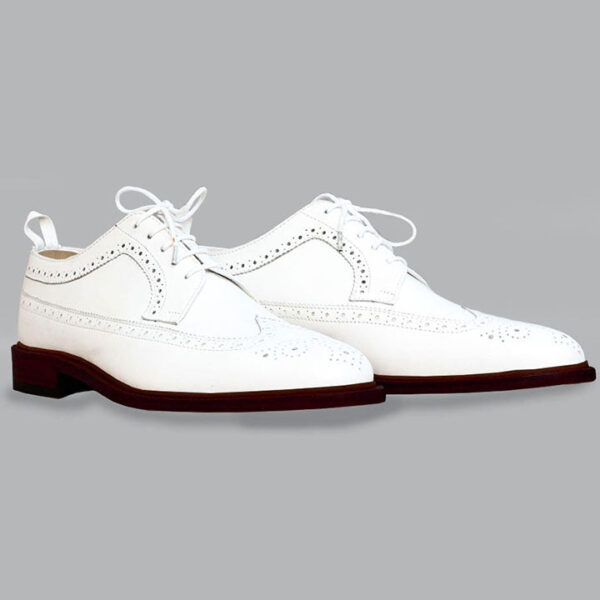 Johny Weber Handmade Brook Style White Oxfords - Image 2